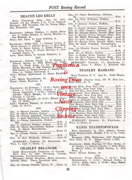 Boxing News Clipping #400 - James J. Johnston, Sam McQuade