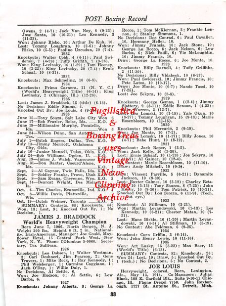 Boxing News Clipping #403 - Joe Louis, Leroy Haynes