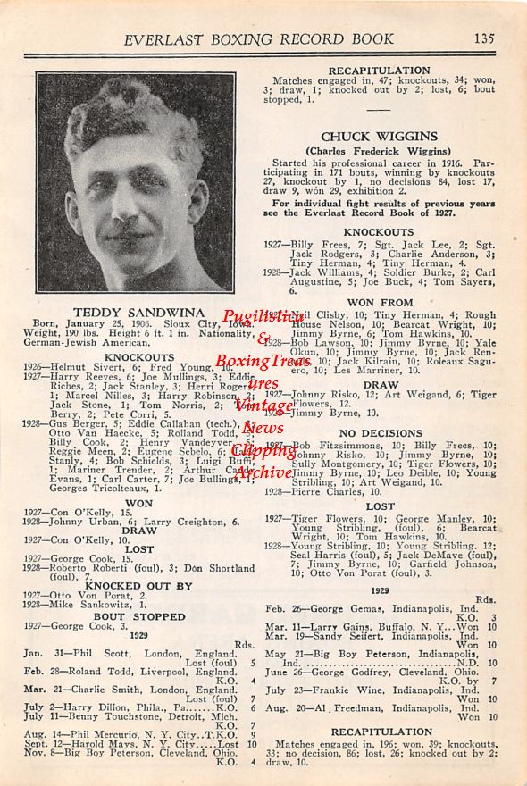 Boxing News Clipping #41 - Harold Mays, Teddy Sandwina