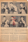 Boxing News Clipping #412 - Military Boxing with Johnny Walker, Billy Harris, George Lee, Frank Molina, Terry Williams, William Cantrell, Dexter Clency, Harry Eggler, George Christian, Joe Coponiti
