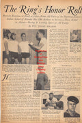Boxing News Clipping #413 - Barney Felix, Claude Burkett, Paul Cardy, Anthony Cardy, Anthony Cira, Jack Jersey, Jack Sharkey and others