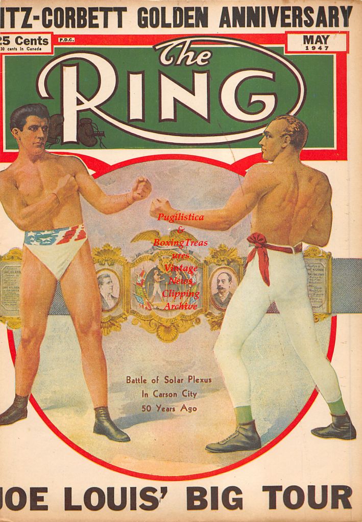 Boxing News Clipping #418 - Robert Fitzsimmons vs. James J. Corbett