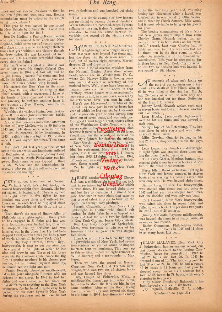 Boxing News Clipping #420 - Henry Davis