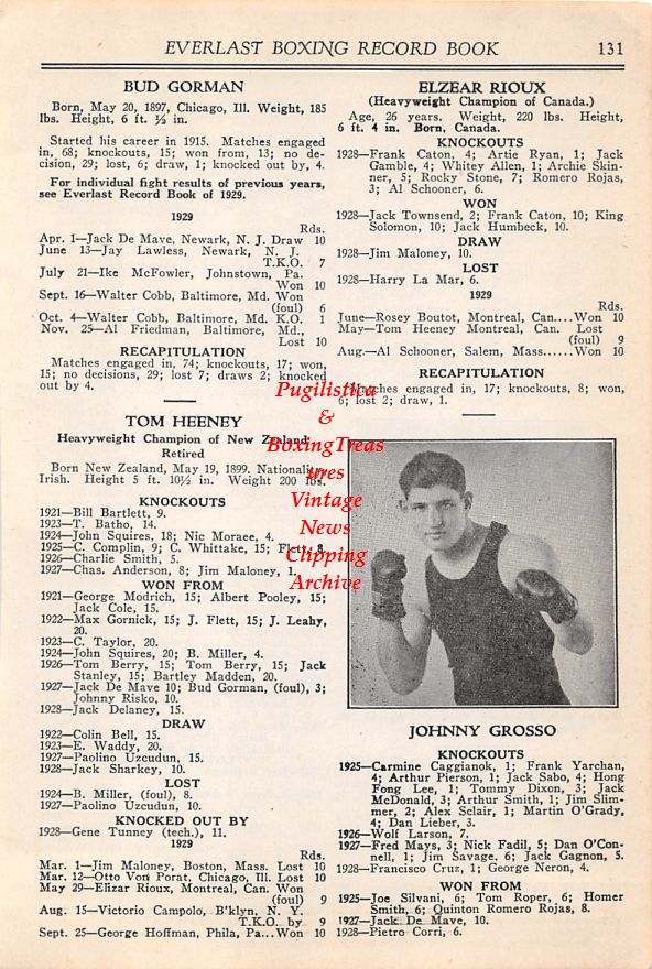 Boxing News Clipping #43 - Angus Snyder, Johnny Grosso