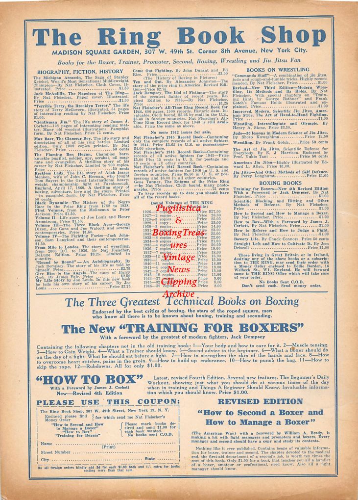 Boxing News Clipping #433 - Jersey Joe Walcott