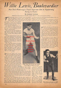 Boxing News Clipping #440 - Willie Lewis, Harry Lewis, Joe Jeannette