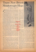 Boxing News Clipping #444 - Randy Turpin, Jackie Graves vs. Miguel Acevedo