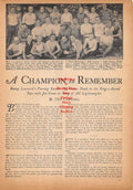 Boxing News Clipping #446 - Benny Leonard's passing, Boxers involved in training during WW1: George Blake, Mike Twin Sullivan, Billy Rodenback, Packy McFarland, Billy Sandow, Eddie Hanlon, Tommy Ryan, Fred Dyer, Tommy Gibbons, Johnny Griffiths and more