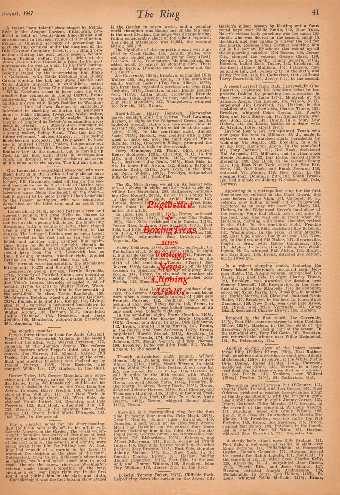 Boxing News Clipping #451 - Jimmy Carter
