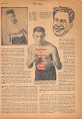 Boxing News Clipping #457 - Jack Delaney, Johnny Dundee, Joe Dundee, Sugar Ray Robinson vs. Georgie Abrams