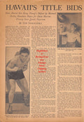 Boxing News Clipping #463 - David Kui Kong Young, Dado Marino, K.O. Willie Loughlin, George Chip