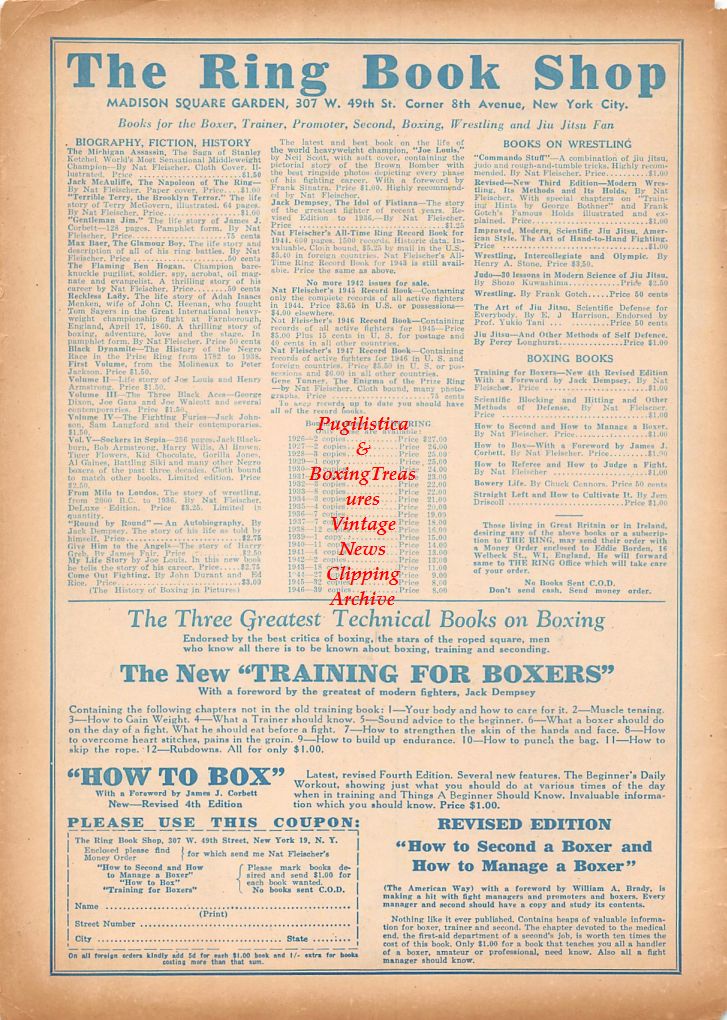 Boxing News Clipping #468 - Ike Williams