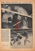 Boxing News Clipping #498 - Rocky Graziano vs. Tony Zale