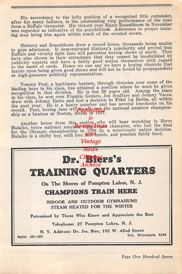 Boxing News Clipping #50 - Lawson Bampton