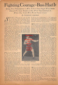 Boxing News Clipping #505 - Benny Bass, Sugar Ray Robinson, Gus Lesnevich, Willie Pep