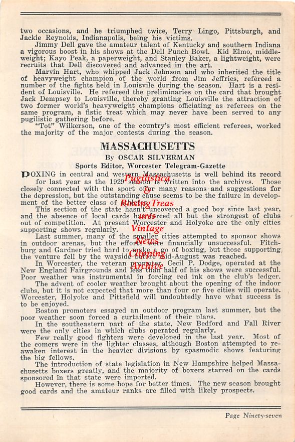 Boxing News Clipping #51 - Harry Balogh