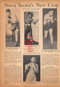Boxing News Clipping #513 - Dick Howard, Percy Paris, Roger Whynott, Gene Fowler, The Sands Brothers of Australia, Ray Famechon