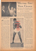 Boxing News Clipping #519 - Marty Servo, Sugar Ray Robinson