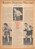 Boxing News Clipping #520 - Bobby Zollo, Ernie Forte, Ralph Zanelli, Tippy Larkin vs. Allie Stoltz