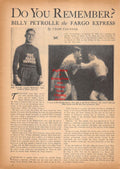 Boxing News Clipping #527 - Billy Petrolle, Barney Ross, Tami Mauriello