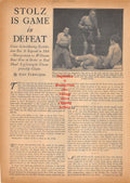 Boxing News Clipping #529 - Bob Montgomery vs. Allie Stoltz, Billy Conn vs. Joe Louis