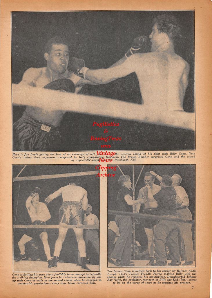 Boxing News Clipping #530 - Joe Louis vs. Billy Conn II