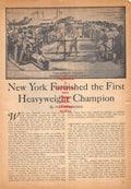 Boxing News Clipping #534 - Tom Hyers vs. Yankee Sullivan