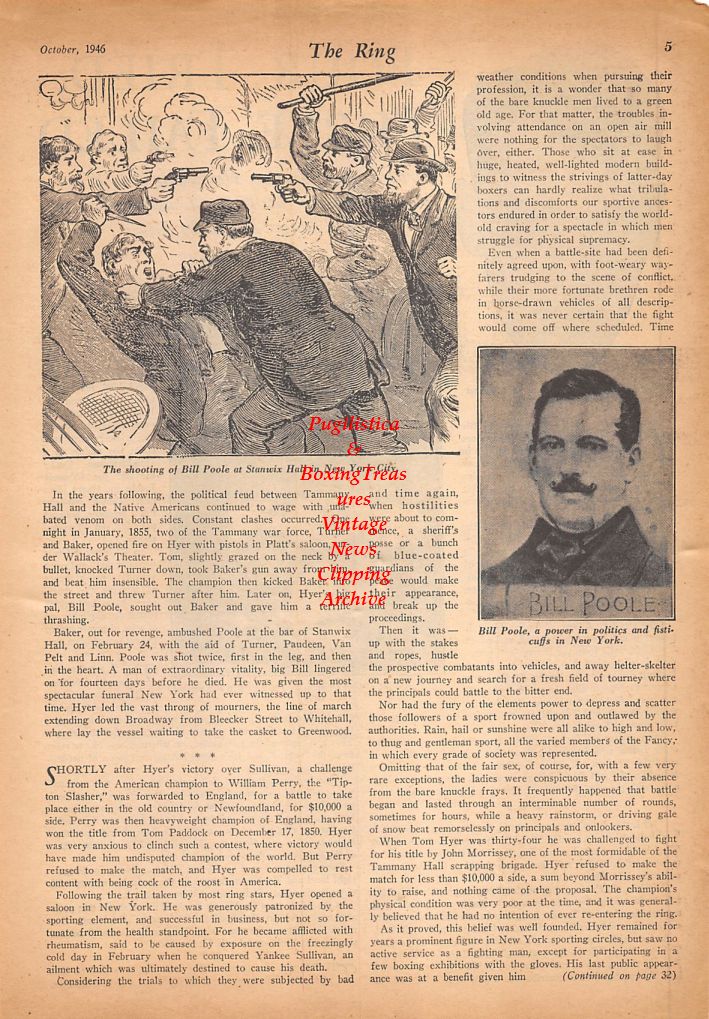 Boxing News Clipping #535 - Primo Carnera, Bill Poole, Gus Dorazio