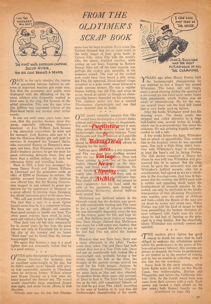 Boxing News Clipping #542 - Chief Gordon House, Bill Sawyers, Mickey DeBerry