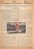 Boxing News Clipping #551 - Jack Dempsey vs. Georges Carpentier, John L. Sullivan vs. Jake Kilrain