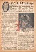 Boxing News Clipping #566 - Elmer Ray vs. Jersey Joe Walcott, Tommy Ryan