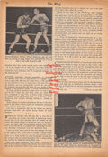 Boxing News Clipping #567 - Johnny Bratton vs. Willie Joyce, Wesley Mouzon vs. Bob Montgomery, Artie Levine vs. Sugar Ray Robinson