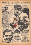 Boxing News Clipping #570 - Rocky Graziano, Ruby Goldstein, Jimmy Slattery, Pete Mead, Charley Chaney, Buster Tyler