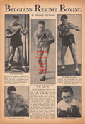 Boxing News Clipping #571 - Karel Sys, Rene DeVos, Piet Wilde, Willie Wimms, Raoul Degryse, Chuck Taylor, Joe Red D'Amato