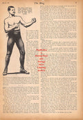 Boxing News Clipping #579 - Peter Maher, "Sable Sockers To The Fore"