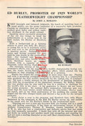 Boxing News Clipping #58 - Ed Hurley, Will Gould Cartoon & Story