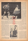 Boxing News Clipping #588 - Max Baer vs. Primo Carnera, Joe Lynch, Joe Louis vs. Max Schmeling, Benny Leonard vs. Jack Britton