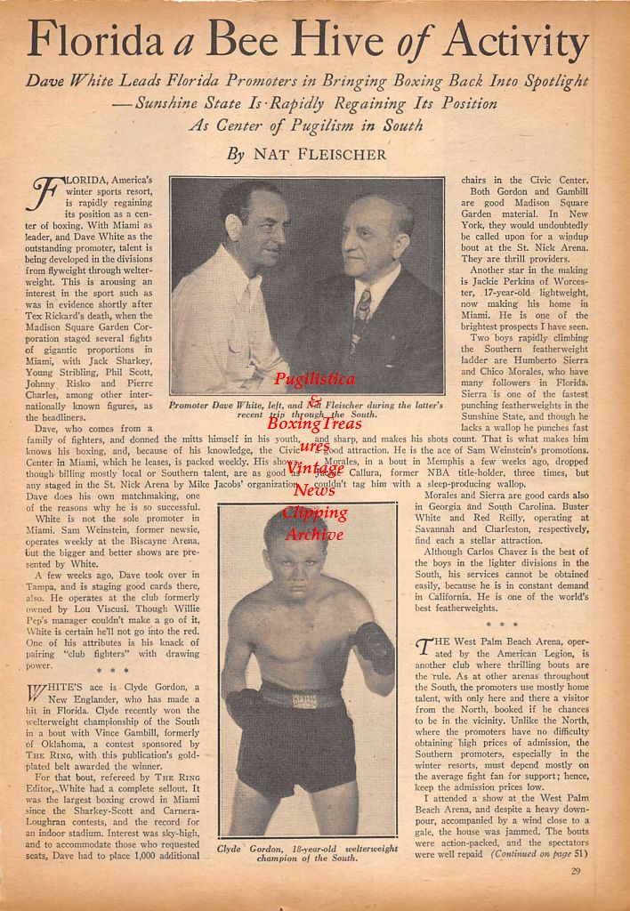 Boxing News Clipping #589 - Luis Gutierrez, Luis Godoy, Luis Orlando Rodriguez, Miguel Acevedo, Luis Galvani, Dave White, Clyde Gordon