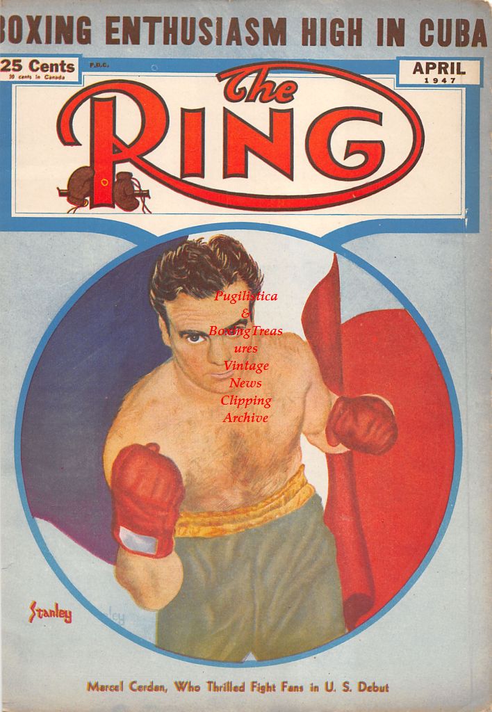 Boxing News Clipping #594 - Marcel Cerdan