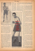 Boxing News Clipping #604 - Ted Kid Lewis, Barney Ross, Jimmy McLarnin, Henry Armstrong