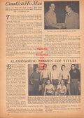 Boxing News Clipping #616 - Billy Conn, Billy Rauh, Alamogordo Airmen Military Boxing, Mike Konners, Tony LaRocca, Jack Maines, Bob Thompson, Howard Meredith, Jack Lutes, Romeo Sanchez