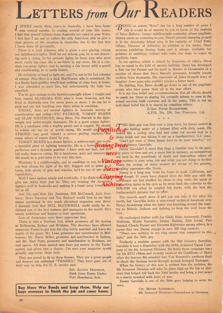 Boxing News Clipping #617 - Chris Verges vs. Kid Frattini, Frankie Marrone, Peter Florito