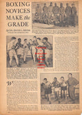 Boxing News Clipping #619 - Curtis Monet, Floyd Gibson, Dutch Culbertson, Leon Haire, James McGowan, Jessie Huskins, Mike Montanino, Al Weisberger, Nathan Baynab, Dixie Fleming, Ronald Burr, Frankie Milano, Raymond Jyas, Daniel A. Billick, Robert Wade ++
