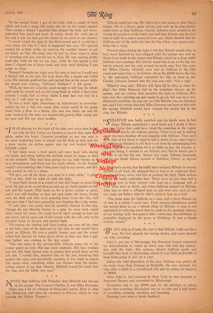 Boxing News Clipping #629 - Dick Burge