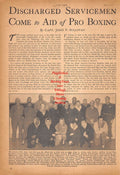 Boxing News Clipping #632 - Andrew Tarzan Roy, Leroy Jeffrey, Mile Zampini, Autry Barns, Melvin Pullin, Joe Gallagher, Larry Cisneros, Vic Gidaro, Jean Senft, Joe Trienfanti, Cleveland Brown, Charlie Miegel, Dick Romero, Vic Amatto, Charlie Sacowski ++
