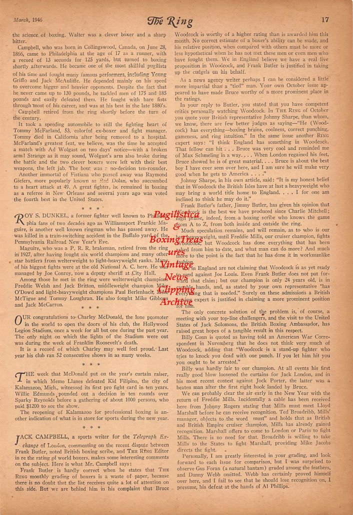 Boxing News Clipping #632 - Andrew Tarzan Roy, Leroy Jeffrey, Mile Zampini, Autry Barns, Melvin Pullin, Joe Gallagher, Larry Cisneros, Vic Gidaro, Jean Senft, Joe Trienfanti, Cleveland Brown, Charlie Miegel, Dick Romero, Vic Amatto, Charlie Sacowski ++