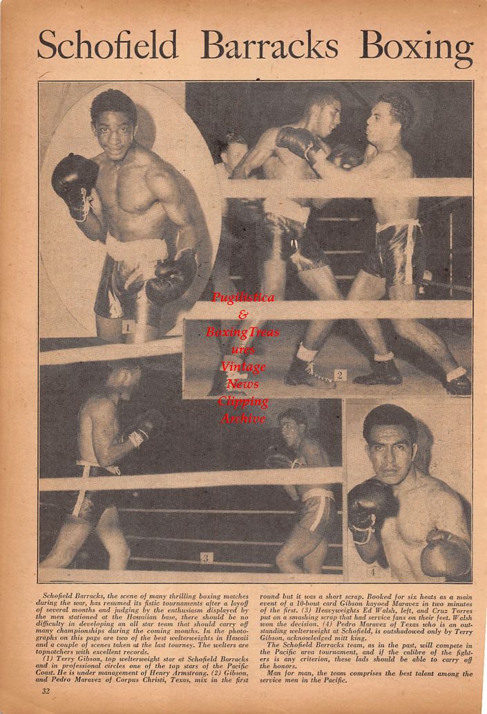 Boxing News Clipping #644 - Doug Ratford, Rudy Madora, Pat Byers, Boxing at Schofield Barracks