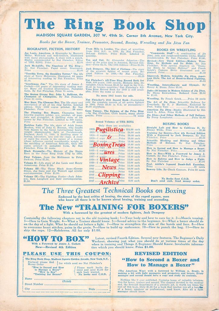 Boxing News Clipping #648 - Tony Zale