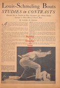 Boxing News Clipping #664 - Joe Louis vs. Max Schmeling I