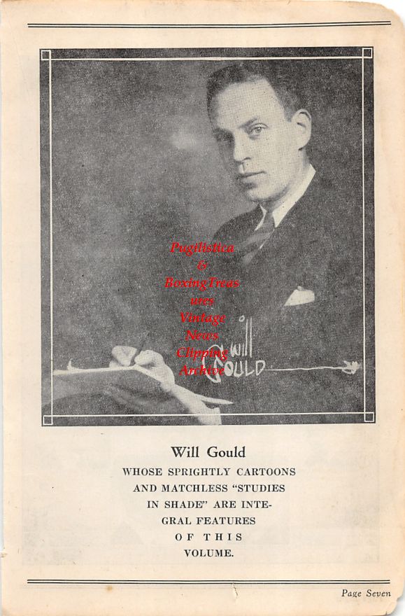 Boxing News Clipping #67 - Cartoonist, Will Gould, Members of the New York State Athletic Commission